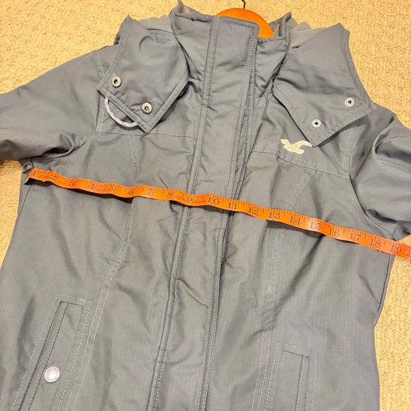 Hollister All-Weather Fleece-Lined Jacket Charcoal – Size S - Picture 15 of 16